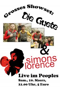 Konzertplakat DIE GUETE